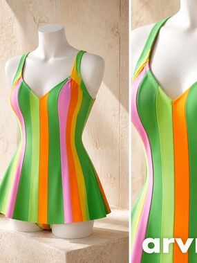 Vintage COLE of California One Piece Bathing Suit Size 14 82% Nylon 18% Spandex
